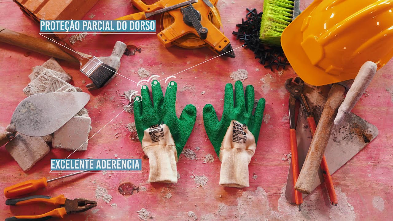 Luva Látex Corrugado Green | CA38800 | Astro Distribuidora