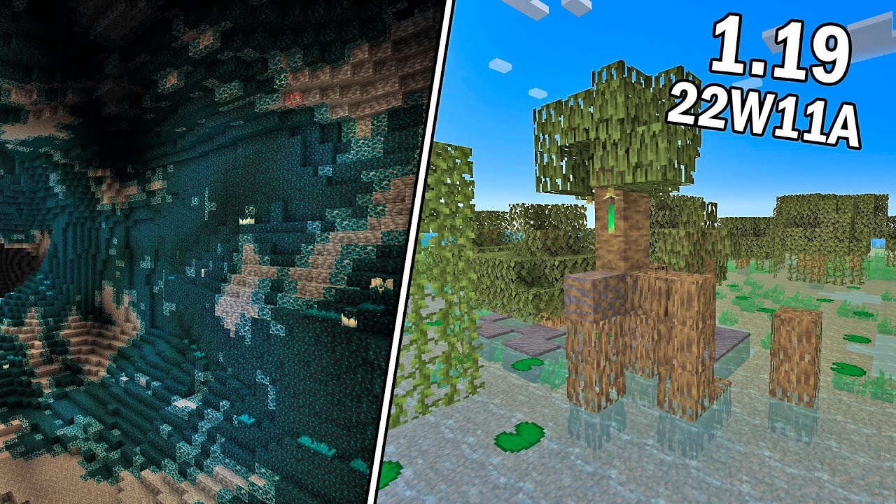 МАНГРОВЫЕ ДЕРЕВЬЯ И ГРЯЗЬ - СНАПШОТ 1.19 - 22w11a