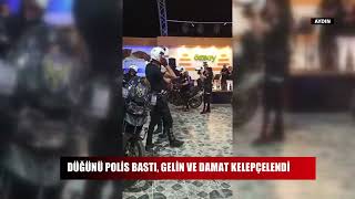 Düğünü polis bastı, gelin ve damat kelepçelendi