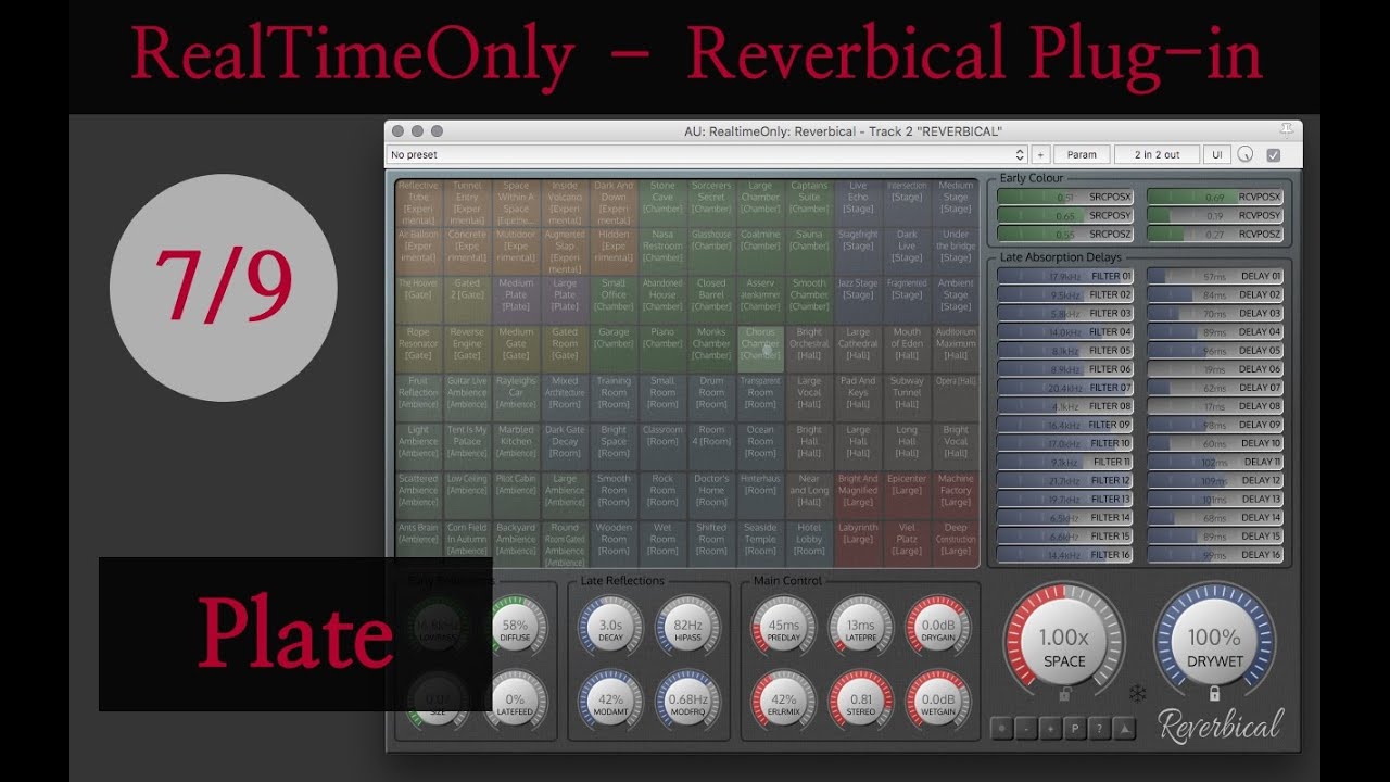 demolition derby Plug-in Preset Check | RealTimeOnly Reverbical | Plate