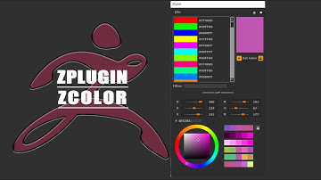 【ZBrush 2022】【memo】ZPLUGIN:Zcolor