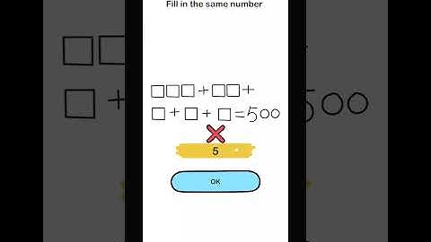 Brain Out Level 177 - Fill in the same number