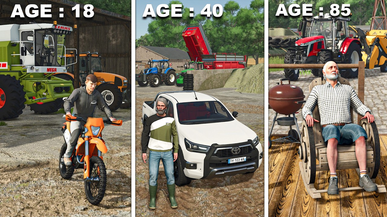 De la REPRISE de la Ferme à la RETRAITE d'un Agriculteur sur FS25 (70 ans d'agriculture)