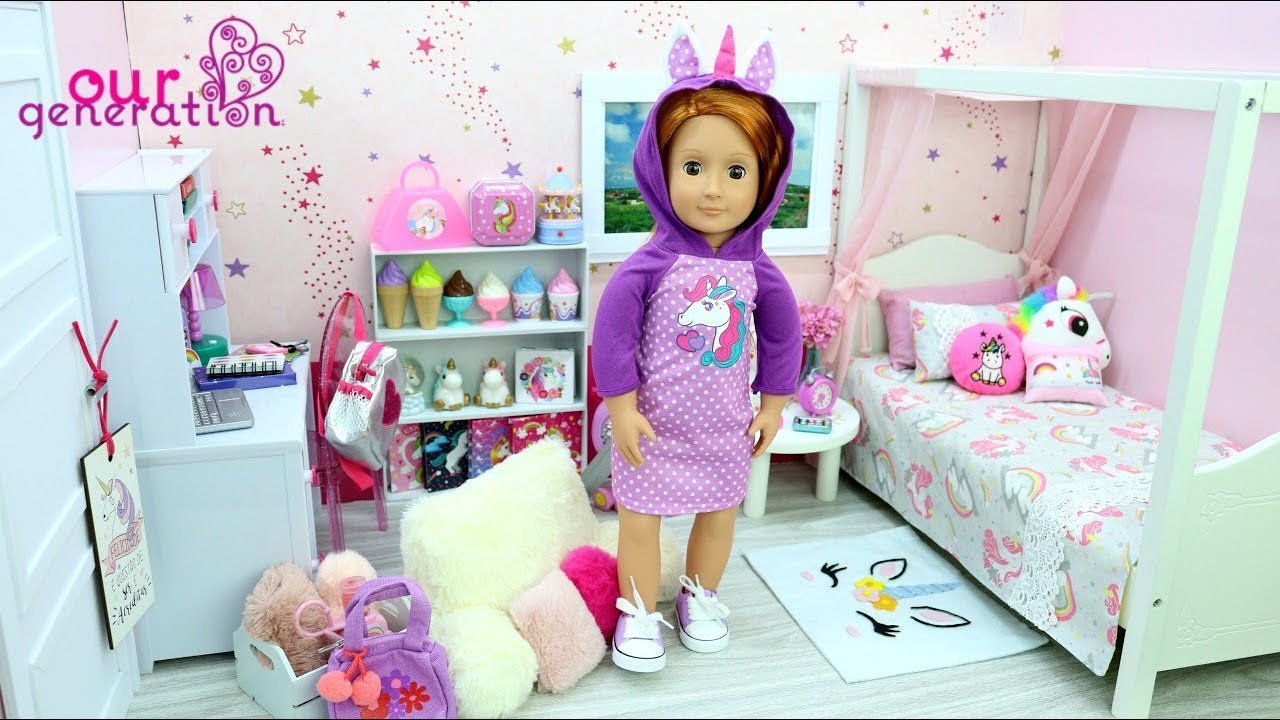 OUR GENERATION DOLL UNICORN BEDROOM 