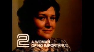 Friday 12th November 1982 BBC2 - Our Winnie - A Woman of No Importance - Lest We Forget - Newsnight