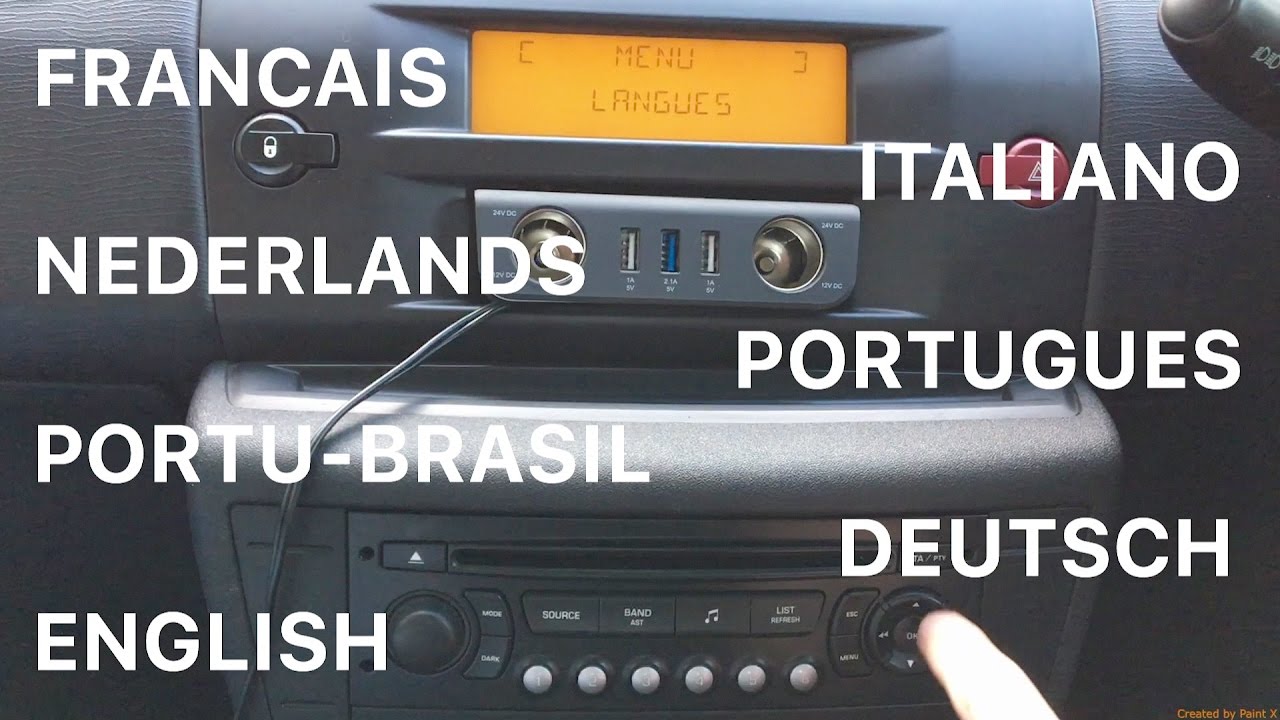 How To Change The Language Of Your Citroën C4 - Youtube