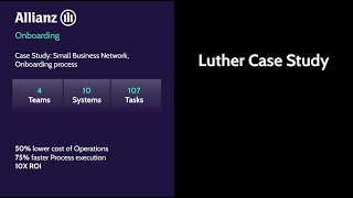 Luther Case Study: Small Business Network Onboarding end to end process Operations