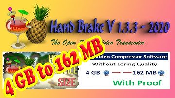 Hand Brake V1.3.3 How to Compress Large Video Files Without Losing Quality ||Tutorial in Tamil