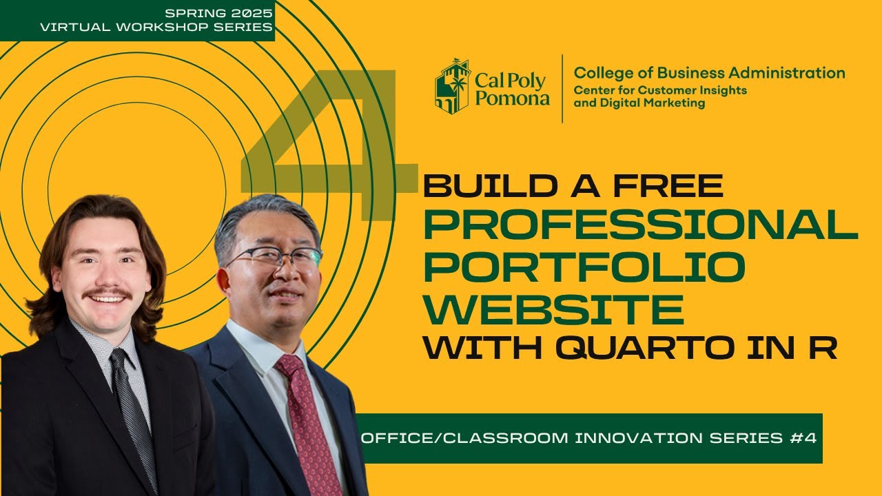 Build a Free Professional Portfolio Website with Quarto | CCIDM at Cal Poly Pomon