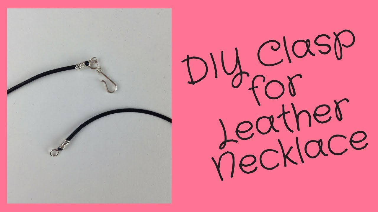 Leather Cord Necklace End Caps and Clasp // DIY Jewelry Making Tutorial 