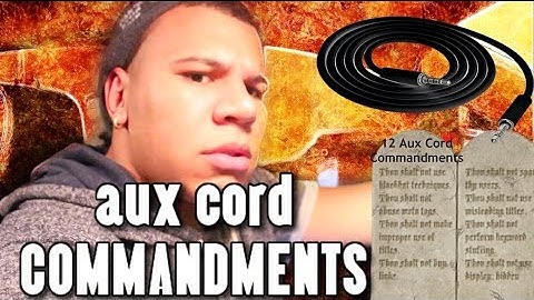 RULES OF THE AUX CORD!