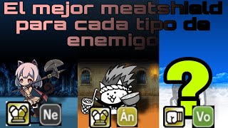 El mejor meatshield para cada tipo de enemigothe battle cats