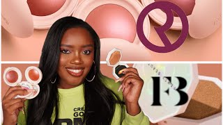 TRYING THE NEW RARE BEAUTY LUMINOUS BLUSH & FENTY BEAUTY DEMI'GLOW HIGHLIGHTER!