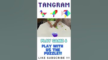 Fun! Puzzle Play with US!  Tangram Puzzle! #tangrampuzzle #puzzlegames #chinesepuzzle