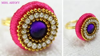 DIY Silk Thread Ring By MISS. ARTOFY