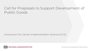 Call for Proposals to Support Development of Public Goods