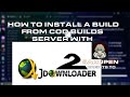 How to install a build from COD Builds server with JDownloader 2
