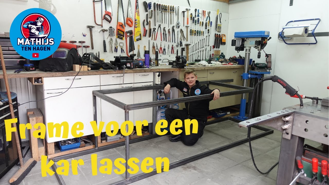 Frame lassen voor een kar