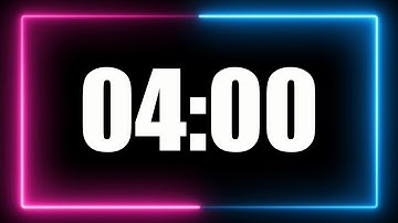 4 Minute Timer with alarm (no music).