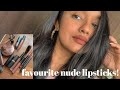 My Favourite NUDE Lipsticks for 2019! | Indian/Medium skin tone