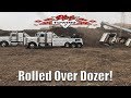 Caterpillar 824 Wheeled Dozer Rolls Over! Upright Procedure