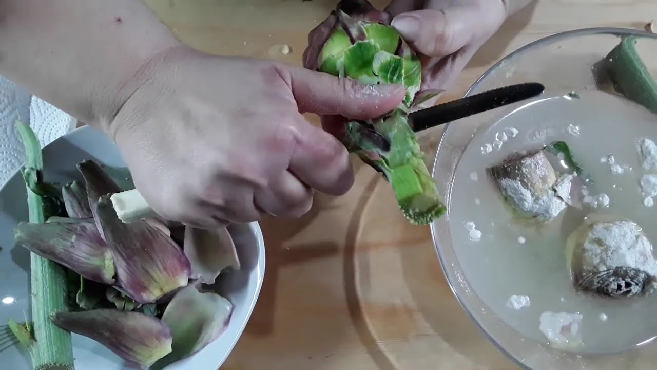 Come pulire i carciofi e non farli annerire - TUTORIAL