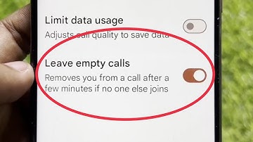 Leave empty calls in Google Meet