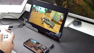 Minix SF16 Portable Monitor And iPhone 15: The Perfect Portable Gaming Setup (Review)