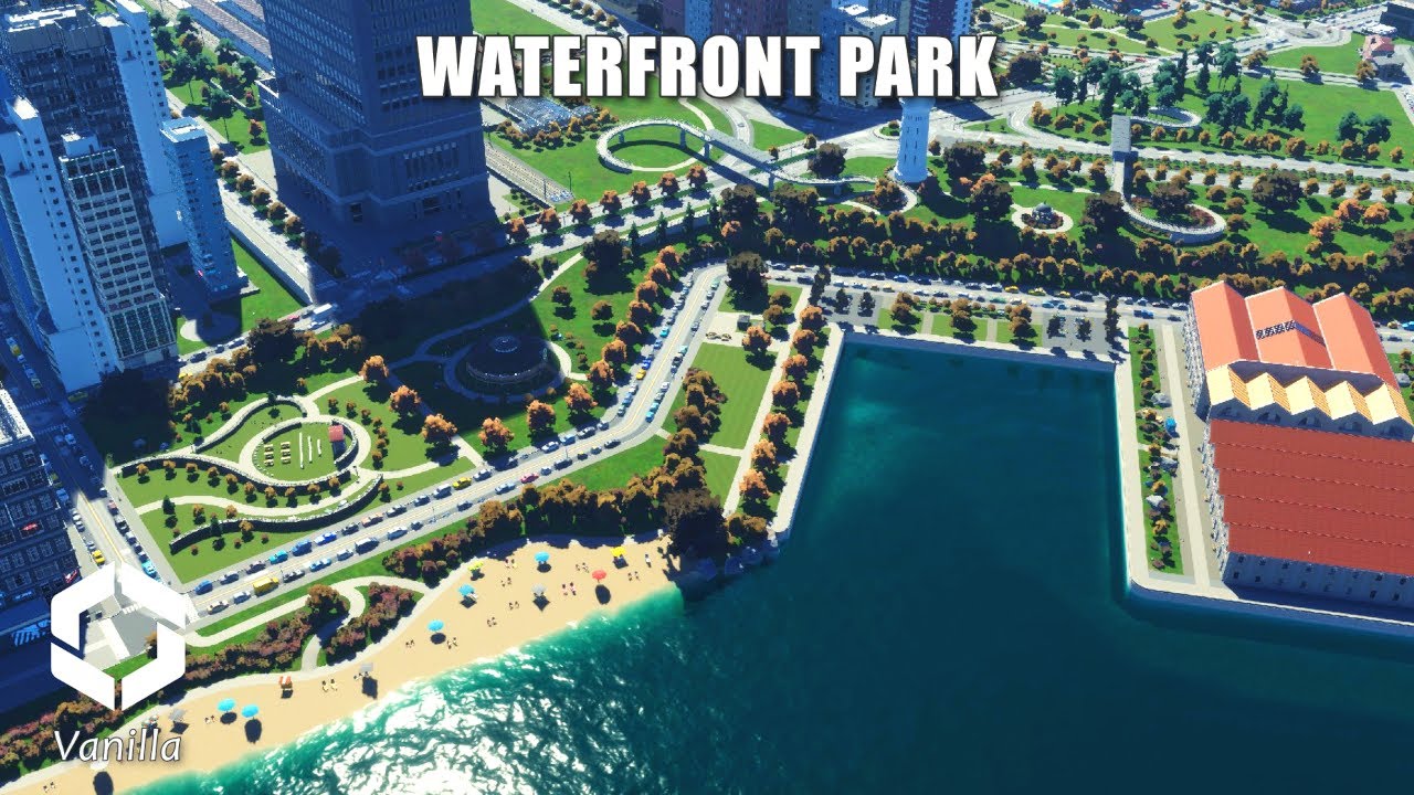 This WATERFRONT PARK is just what the city needed | Cities Skylines 2 Vanilla: Grand Keys 29