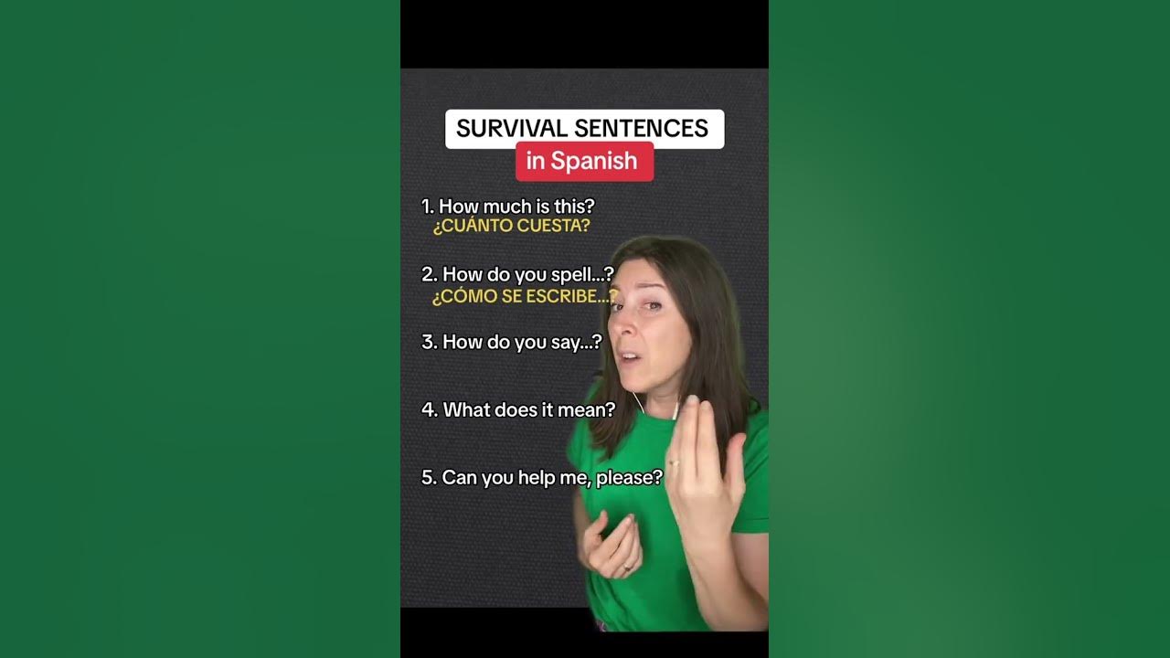 Survival Sentences In Spanish learnspanish spanishforbeginners survival-sentences-in-spanish-learnspanish-spanishforbeginners