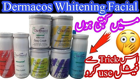 Dermacos Whitening Facial Complete Method || Facial Steps By zK BeautyCorner