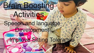 #speech and language therapy for#specialneeds #autism #brainboosting#sittingtolerance activity