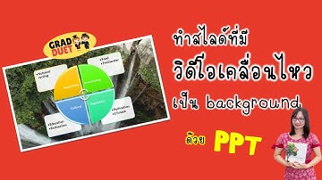 ทำสไลด์ให้น่าสนใจมากขึ้นโดยใช้ vdo ภาพเคลื่อนไหวเป็น background ใน powerpoint - อ ปุ๊ก