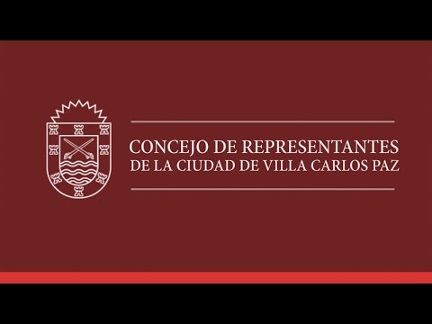 Sesión Ordinaria del Concejo de Representantes de Villa Carlos Paz 12-05-2022