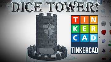Tinkercad Tutorial! Dice Tower!!! ( 3D Modeling )
