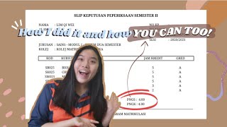 HOW TO GET A 4.0 CGPA IN MATRICULATION | Giving you helpful tips from my heart so u betta listen📚