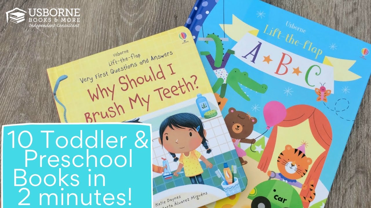 10 Toddler and Preschool Usborne Books in 2 Minutes! Usborne and Kane
