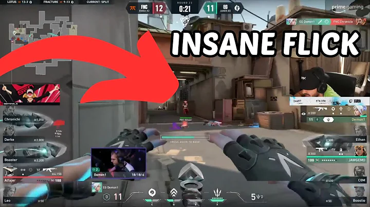 Tarik Reacts To EG Demon1 INCREDIBLE Jett Knives Flick vs FNATIC..