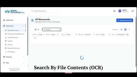 🔍 Search Documents by Filename or OCR Content | WAP DMS Smart Search