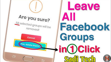 How To Leave/Delete All Facebook Groups Just in One Click Hindi/Urdu || Leave all Fb Groups 2021