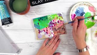 Earth Day Art Journal with ReSketch and StencilGirl Products