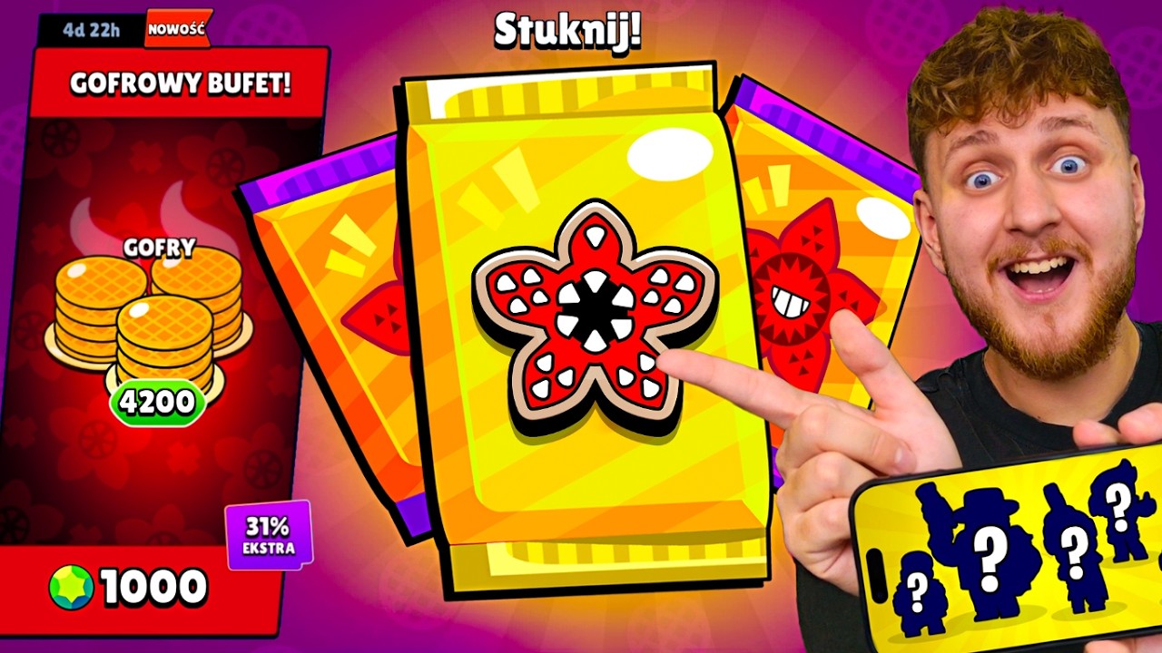 WYDAŁEM 1000 GEMÓW na GOFRY i stało się TO!😱 *OPENING PACZEK STRANGER THINGS*