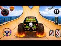 💥 Monster Truck Mega Ramp Challenge | Impossible Stunts &amp; Crazy Crashes 😱 Mega Ramp Racing (Part 64)