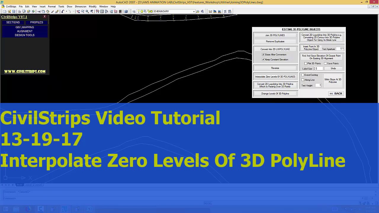 13_19_17 Interpolate Zero Levels Of 3D PolyLine - YouTube