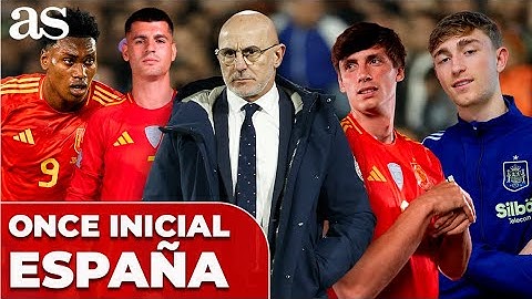 El ONCE INICIAL de la SELECCIÓN ESPAÑOLA para el PARTIDO ante FRANCIA