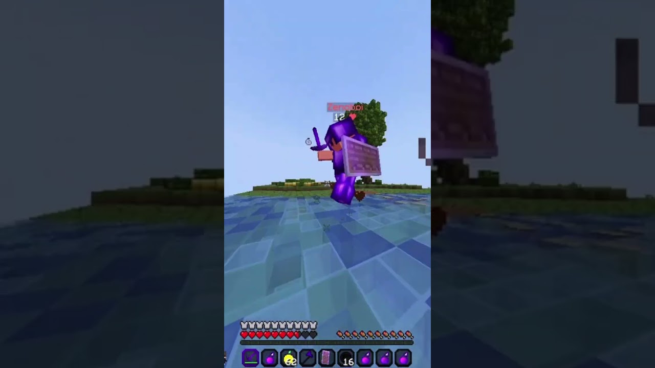 This is what pvp looks like in 200 ms in minecraft 