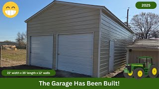 The Garage Has Been Built! Built by Carolina Carports, Inc