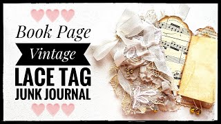 junkjournal♡old fabric and laceジャンクジャーナル junkjournal♡old fabric and laceジャンクジャーナル