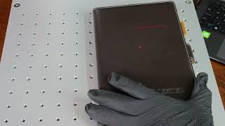 Leather Notebook Cover Marking | Scotle 5W UV Laser Marking Machine
