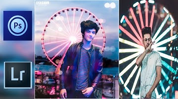 Ps touch mobile editing|| Neon style new photo editing|| photoshop touch tutorial